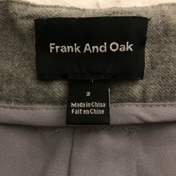 Frank & Oak Grey Trousers - Size 2 - Picture 4 of 8